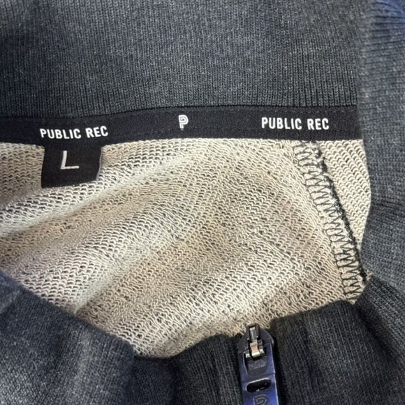 Public Rec Weekend Half Zip Pullover Mens L EUC Long Sleeve Stretch Pima Cotton - Picture 11 of 13